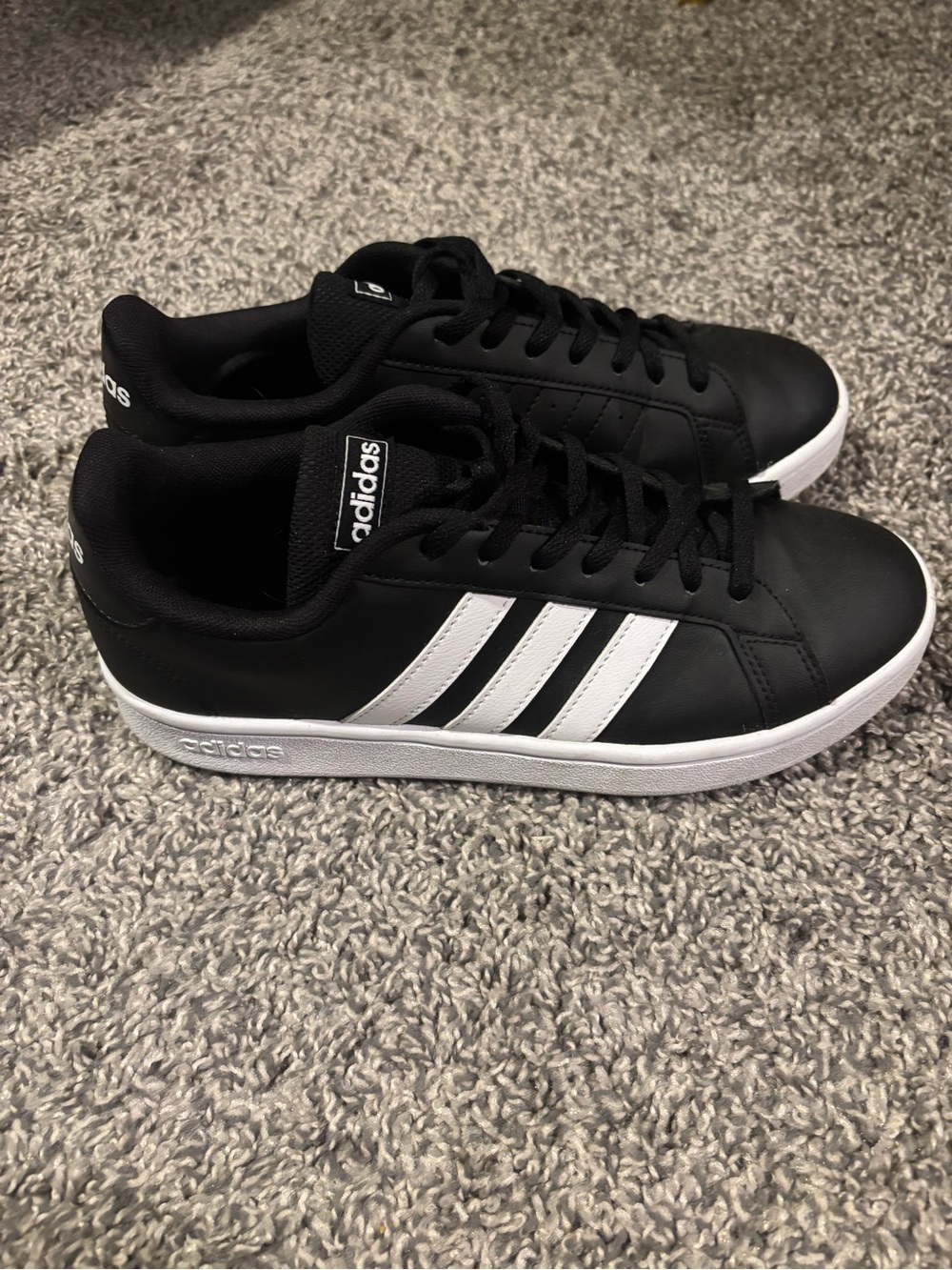 Adidas Women’s Black & White Court-Style Sneakers